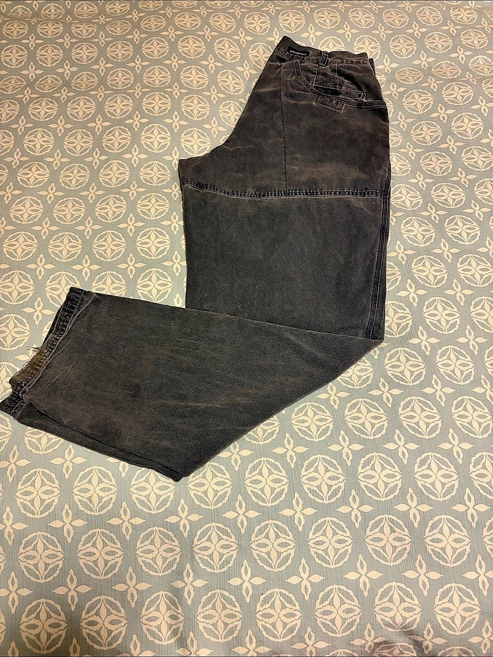 Vintage Patagonia Double Knee Canvas Work Pants Charcoal Grey Size 35